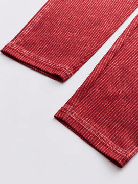 LUNE Pantalones largos de estilo simple y uso diario para mujeres con imitacion de tela de mezclilla