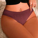Mujeres simple sin costuras triangulo bragas, unicolor (conjunto de 3 piezas)