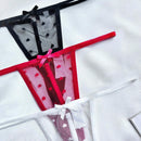 Tangas de encaje sexy y de moda para mujeres (Set de 3 piezas)
