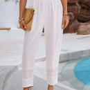VCAY Pantalones cortos conicos de verano para mujeres con bordados y parches armonicos de verano para vacaciones