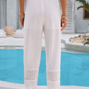 VCAY Pantalones cortos conicos de verano para mujeres con bordados y parches armonicos de verano para vacaciones