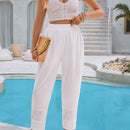VCAY Pantalones cortos conicos de verano para mujeres con bordados y parches armonicos de verano para vacaciones
