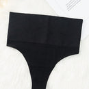 Ropa Interior Reductora De Control De Abdomen De Cintura Alta, Tangas Moldeadoras Para Mujeres, Realzador De Gluteos, Negro