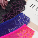 NEW 5 piezas Sexy Transparente de cintura media, bragas de encaje para mujer, comodas, transpirables, que realzan los gluteos, bragas europeas y americanas