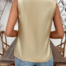 LUNE Camisa sin mangas de mujer de moda en unicolor
