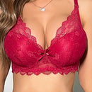 Sujetador de encaje push-up para mujer, ropa interior sexy y elegante