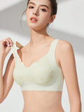 Sujetador de encaje sin costuras con paneles suavizantes de la espalda, correas elevadoras y almohadillas removibles para mujeres