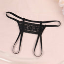 Panties Sexys De Encaje Abierto En La Entrepierna En Forma De Tanga Para Mujeres