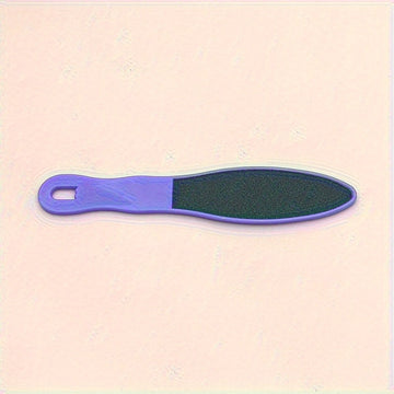 Lima de pies para pedicura de doble cara - Removedor de callos con mango de plástico ergonómico para piel seca - Raspador de pies manual y herramienta exfoliante - Accesorio de baño no eléctrico