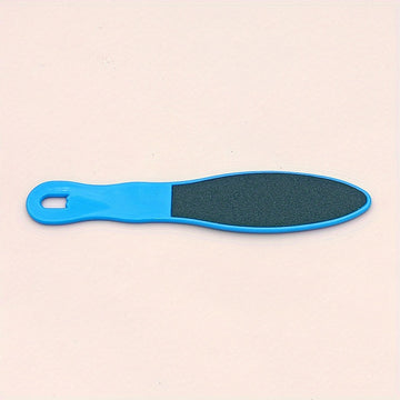 Lima de pies para pedicura de doble cara - Removedor de callos con mango de plástico ergonómico para piel seca - Raspador de pies manual y herramienta exfoliante - Accesorio de baño no eléctrico
