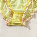 Conjunto de ropa interior de mujer de malla de encaje con diseno de empalme