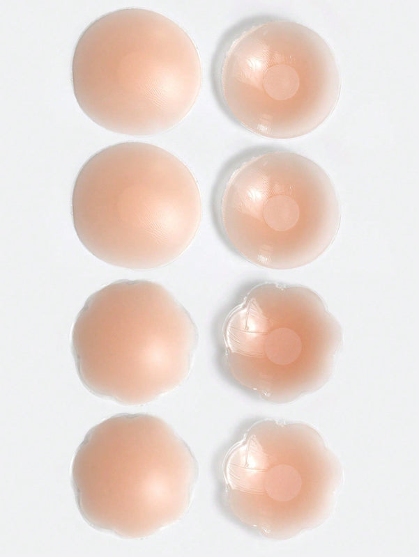 8 Piezas Cubre Pezones De Silicona Adhesiva Reutilizable