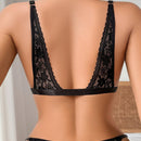 Sujetador de encaje para mujer con cierre frontal, sujetador sexy bralette