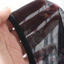 DAZY Conjunto de sujetador push-up y braguitas triangulares de malla transparente impresa