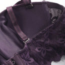 DAZY Sosten de aros de encaje y color puro para mujer con aplicacion de encaje, transpirable y con funcion push-up