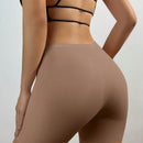 Shorts de seguridad sin costuras de cintura alta y pierna cuadrada de seda de hielo para mujeres, fondo elastico, levanta gluteos y controla el abdomen