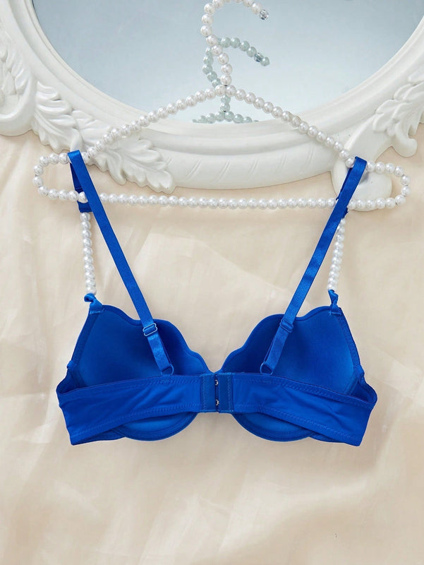 DesireSculpt 1 Pieza Sosten Simple Y Comodo Para Mujer Con Borde Curvo Y Aro
