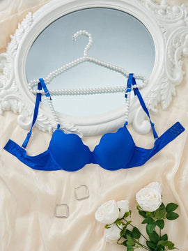 DesireSculpt 1 Pieza Sosten Simple Y Comodo Para Mujer Con Borde Curvo Y Aro