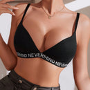Ropa interior francesa sexy para chicas adolescentes, sujetador delgado y comodo sin alambre, realza y reduce la apariencia de un cofre grande, sin costuras y de una sola pieza