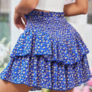 WYWH Minifalda envolvente para resort de mujeres con flores pequenas