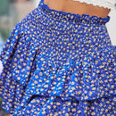 WYWH Minifalda envolvente para resort de mujeres con flores pequenas