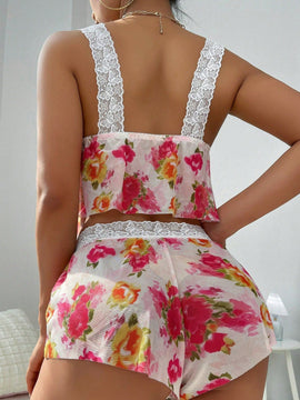 Conjunto de sujetador y calzoncillos inalambricos para mujer (sin cableado, calzoncillos tipo boxer) - 2 piezas por set