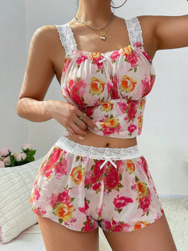 Conjunto de sujetador y calzoncillos inalambricos para mujer (sin cableado, calzoncillos tipo boxer) - 2 piezas por set