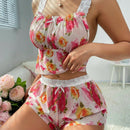 Conjunto de sujetador y calzoncillos inalambricos para mujer (sin cableado, calzoncillos tipo boxer) - 2 piezas por set