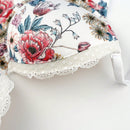 NEW Sujetador para mujeres con flores blancas y estampado floral, con aro sexy push up y ajustable