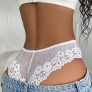 Lenceria De Encaje Floral Para Panty