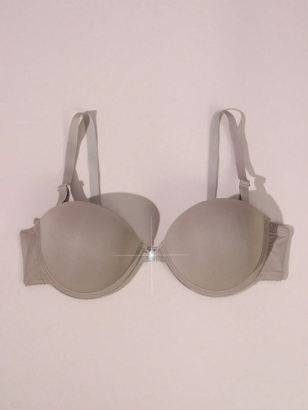Sujetador Push-up Invisible De Cierre Frontal Y Liso