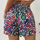 Essnce Pantalones cortos para mujeres. Vestidos de verano para mujeres. Pantalones cortos holgados de playa. Pantalones cortos graficos elasticos.