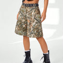 Coolane Shorts impresos con estampado de ramas sueltas y de moda para el verano