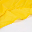 Ropa interior amarilla semi-transparente y atractiva para mujer, Tangas ligeras y transpirables con estampado de triangulo