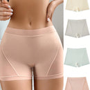 Paquete de 4 shorts comodos para mujer en unicolor de angulo recto