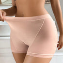 Paquete de 4 shorts comodos para mujer en unicolor de angulo recto