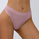 Mujeres tanga sin costuras en forma de corazon, ropa interior transpirable y comoda
