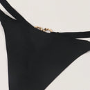 2 piezas de Sexy panties para mujeres en color Negro con diseno T-Back