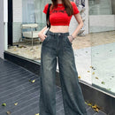 DAZY Pantalones Jeans simples y lisos de moda diaria para mujer