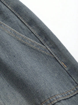 DAZY Pantalones Jeans simples y lisos de moda diaria para mujer
