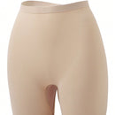 1 pieza short moldeador sin costuras de talle alto, ropa interior de control para mujeres, marron