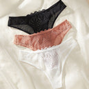 Set de 3 braguitas de triangulo de encaje de moda para mujeres