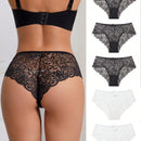 Conjunto De 5 Bragas Sexys De Encaje Triangular Para Mujeres
