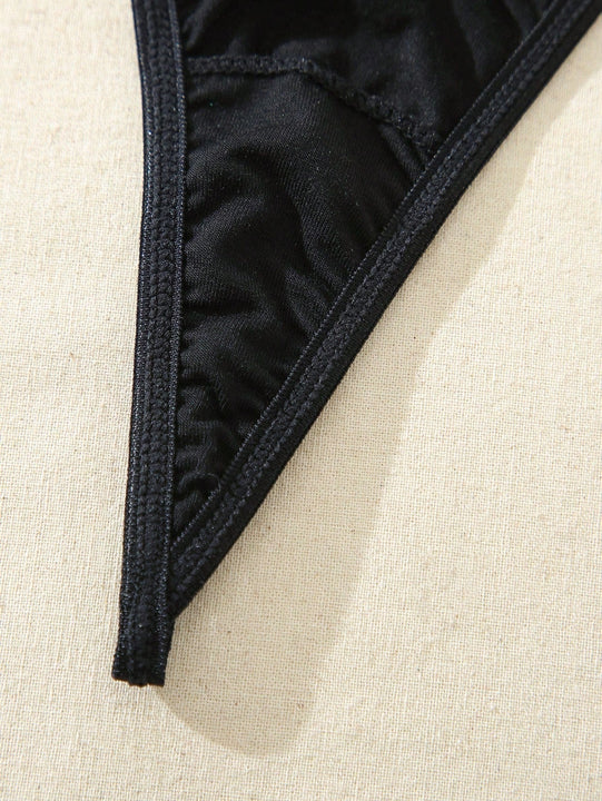 Conjunto de lenceria sexy de encaje para mujer, conjunto de bralette y panty para verano