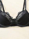 Conjunto de lenceria sexy de encaje para mujer, conjunto de bralette y panty para verano