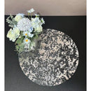100pcs Manteles Desechables Elegantes con Lámina Dorada - Manteles Redondos de Poliéster Lujosos con Diseño de Malla Brillante para Bodas, Cumpleaños, Festividades - Ideales para Comedor y Decoración del Hogar, Manteles para Mesa de Comedor