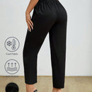 Petite pantalones de pana para mujer con cintura elastica en la parte trasera, apropiados para otono e invierno