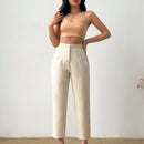 Pantalones arrugados para mujer