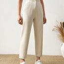 Pantalones arrugados para mujer