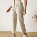 Pantalones arrugados para mujer